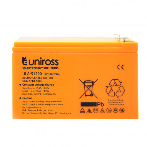 Uniross Lead Acid Battery 12V 7.5AH ULA-S1275