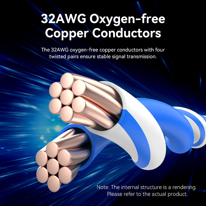 Vention NETWORK Cable Cat8 STP Rotate Right Angle Slim 1.0m Black IKLBF