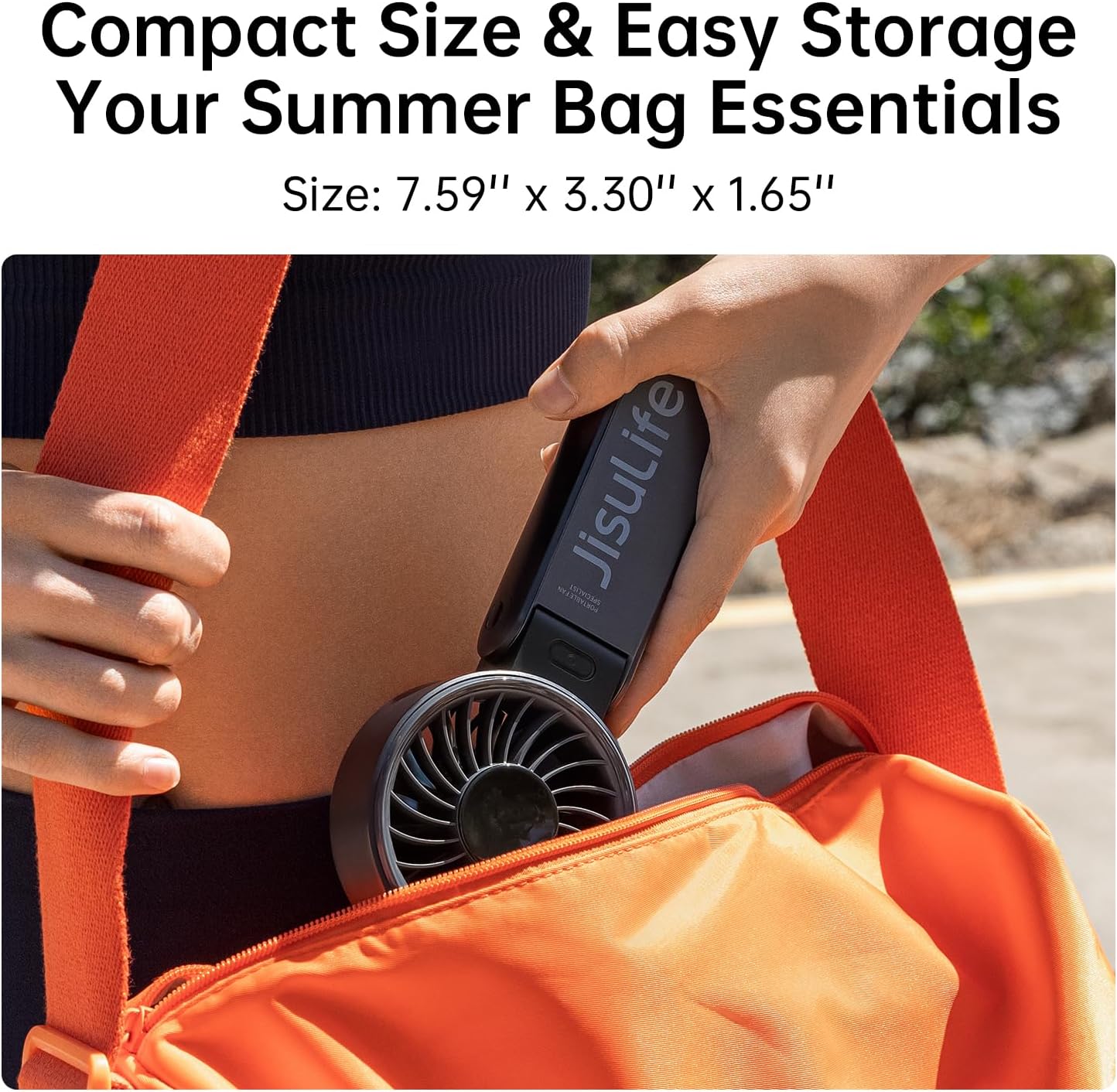 Jisulife Portable Personal Fan Life7 3600mAh Black