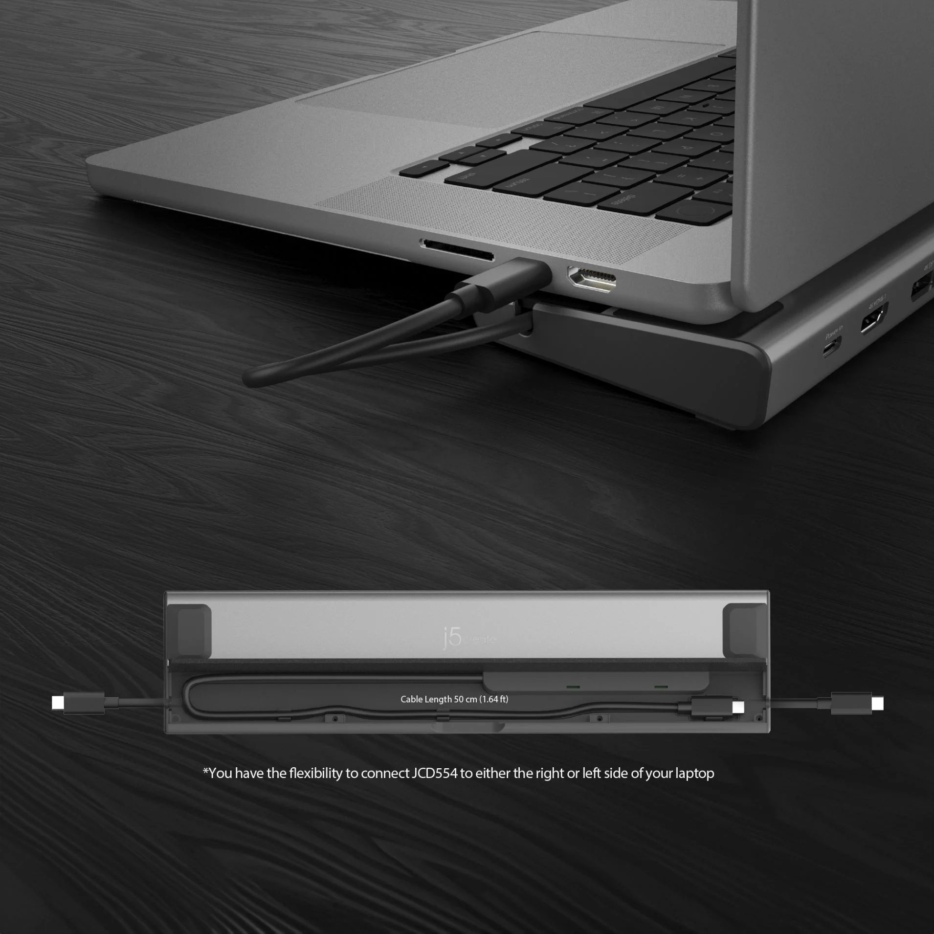 j5create Docking Station USB-C 12-in-1 Triple Display 4K MST MacBookM3 HDMI/DP/USB-C/RJ45/SD/Audio/PD JCD554