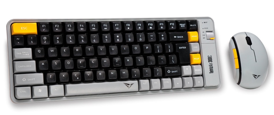 Alcatroz Keyboard & Mouse 2.4G+BT Combo 84K Tetriz Air 300C Autumn Black