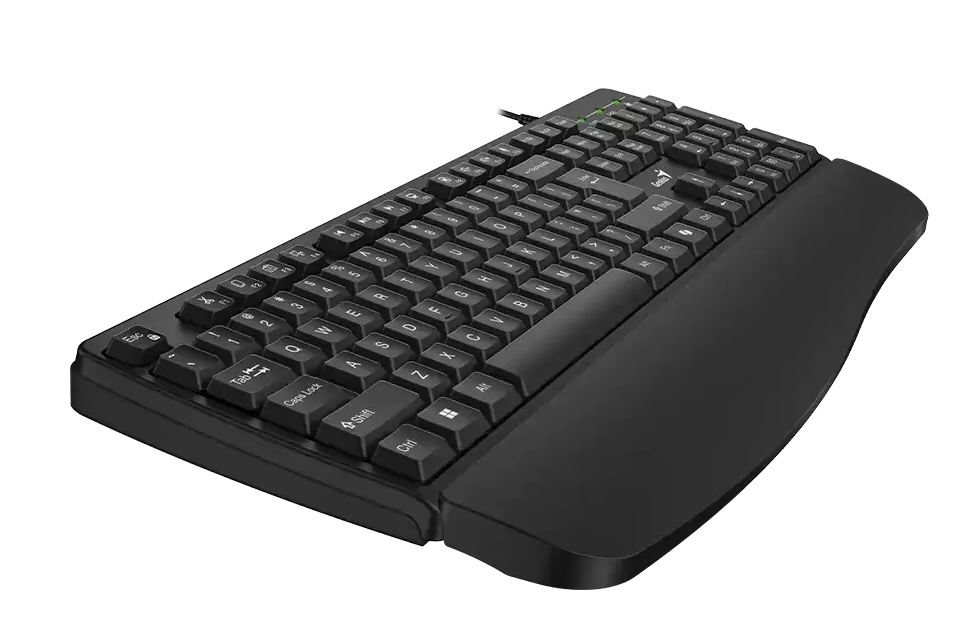 Genius Keyboard Wired AI with Palm Rest KB-123 English