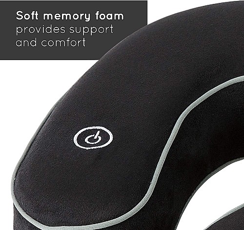 HoMedics TA-NMSQ220BK Memory Foam Neck Pillow & Massager
