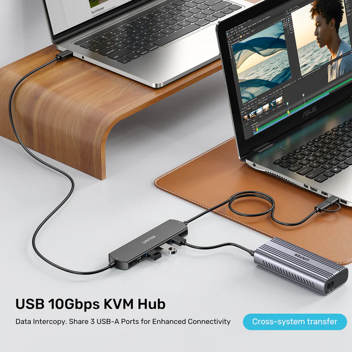 Unitek USB-C Hub 10Gbps for Data Intercopy 3 USB-A Ports U1344A