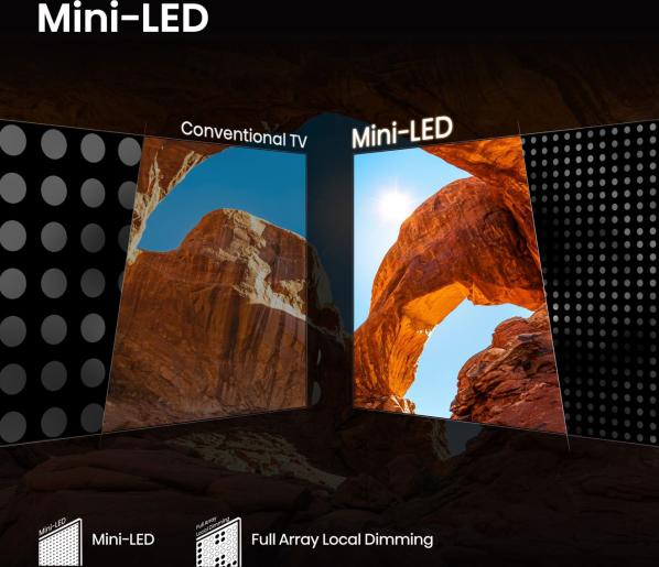 Hisense 85U7Q 85'' 4K Smart QLED MINI LED 144hz TV