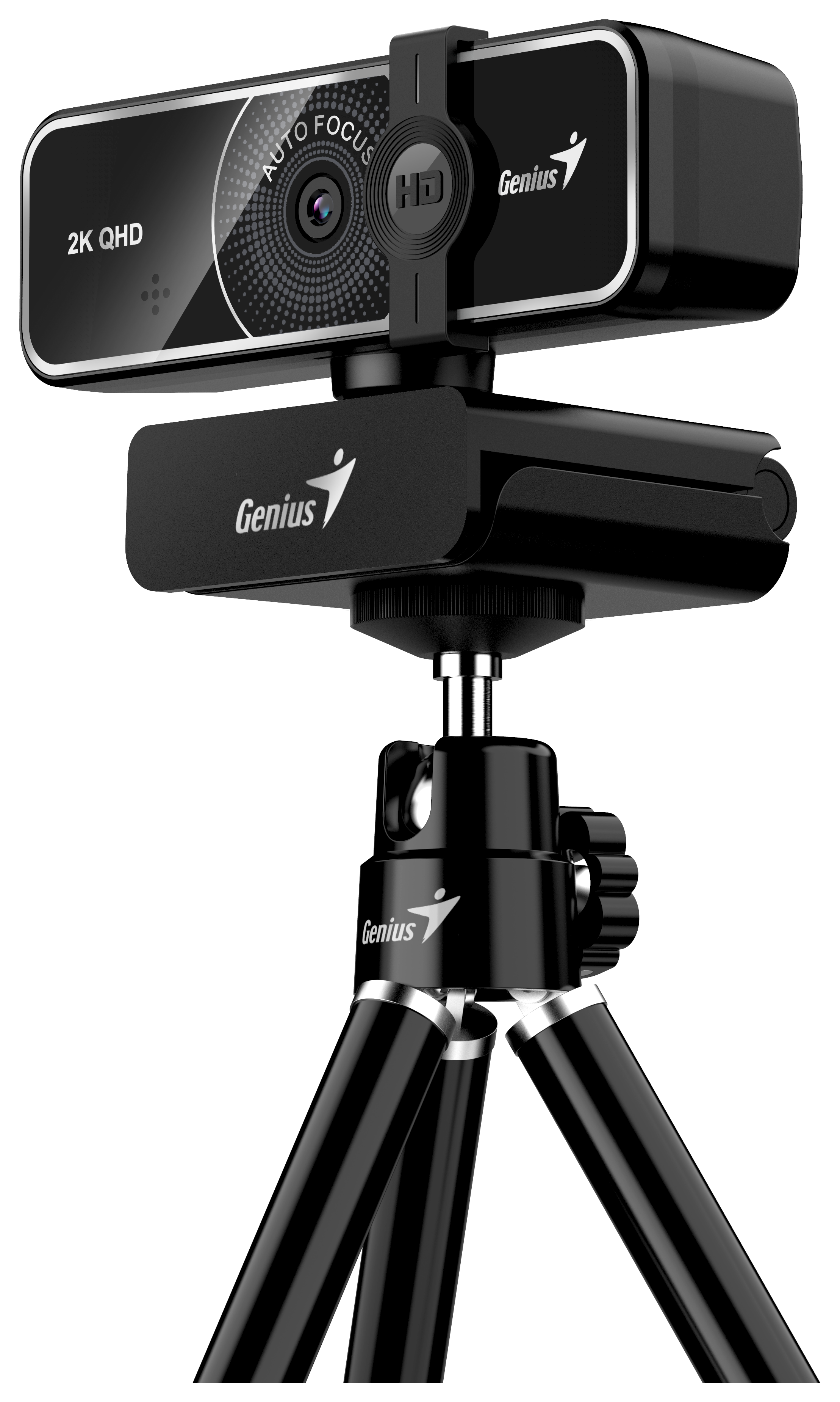 Genius PC Web Camera 2K w/Tripod, AF USB-A+C FaceCam 3000AF
