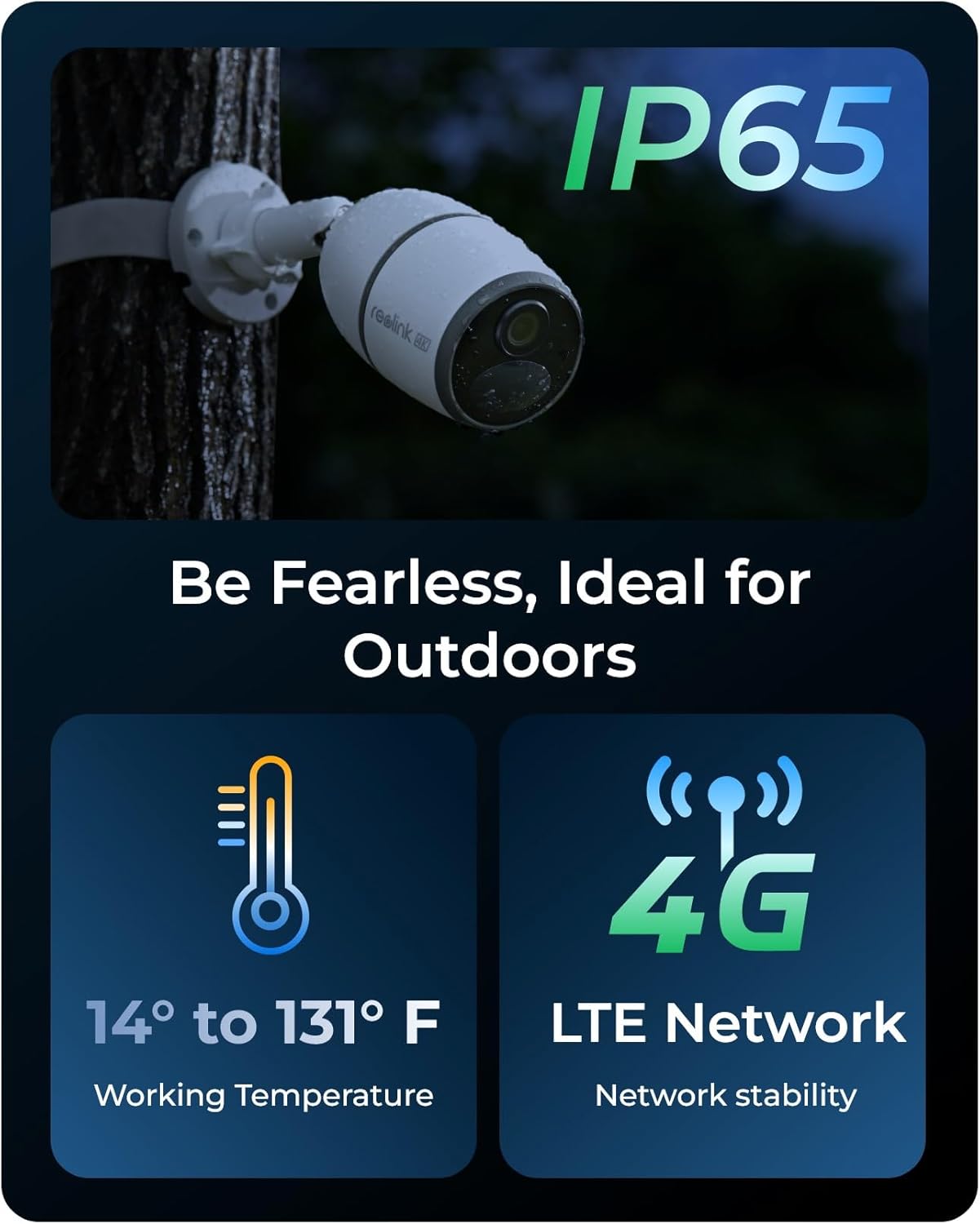 Reolink BP4G Outdoor Battery Camera 4K GO Ultra