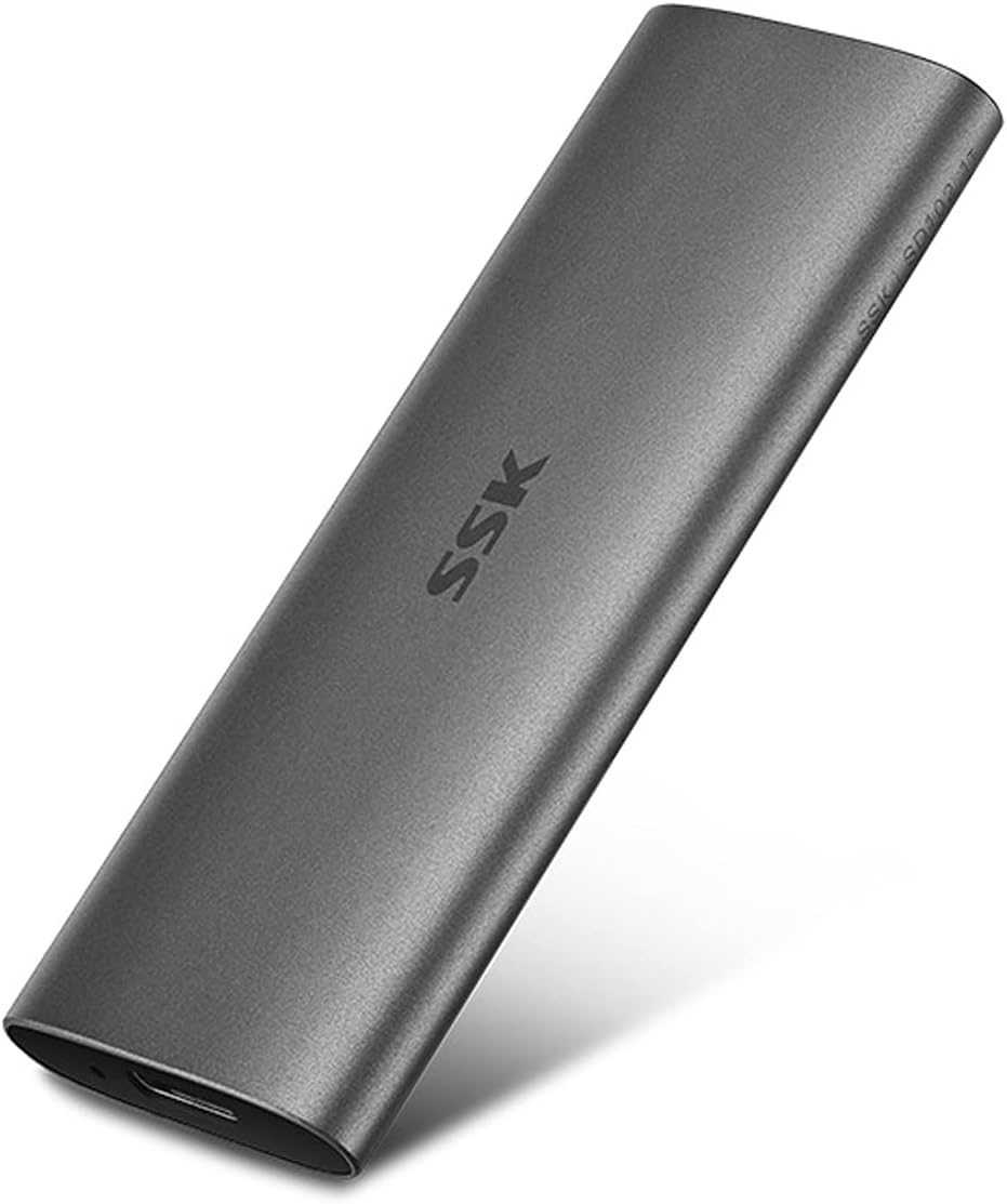 SSK 256GB Portable External SSD, Up to 550MB/s