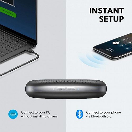 Anker PowerConf Bluetooth Speakerphone with 6 Mics