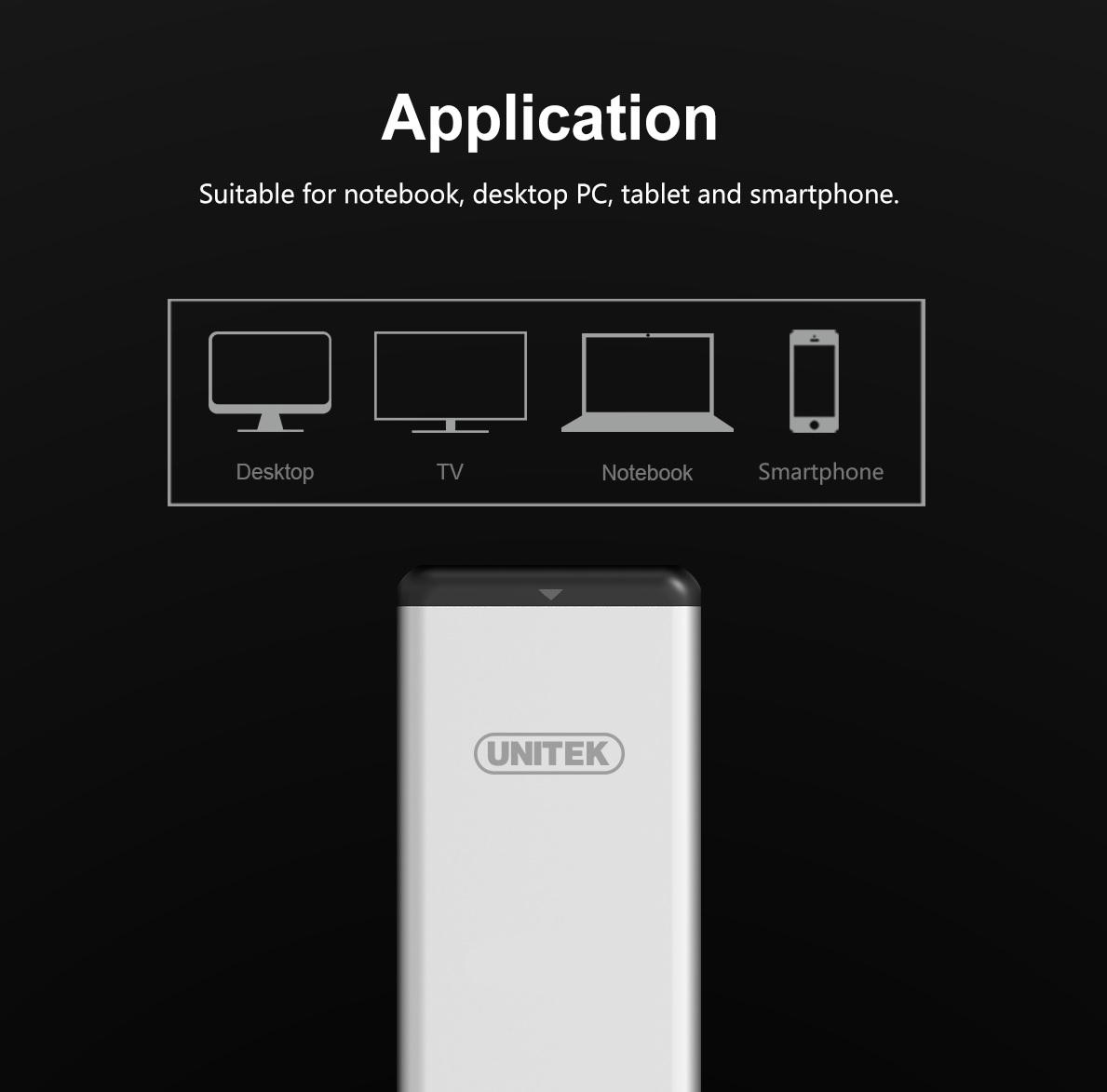 Unitek USB3.0 M.2 SSD SATA Aluminium Enclosure Y-3365