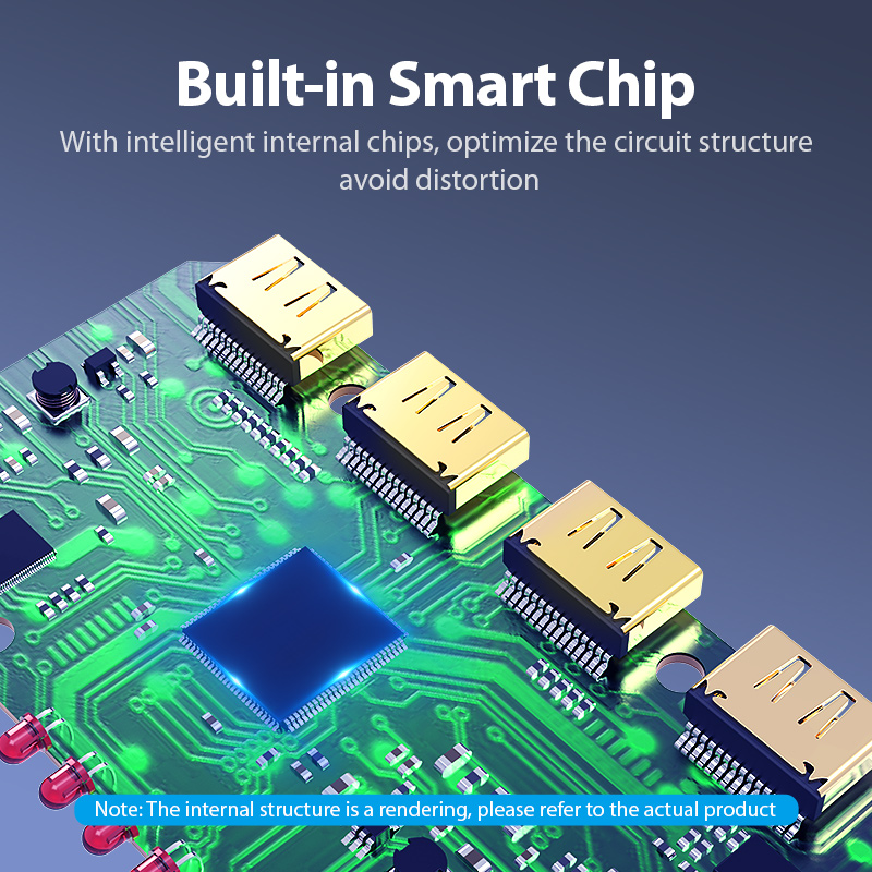 Vention HDMI Splitter 4-Port 4K 1.4 w/UK PSU ACCG0-UK