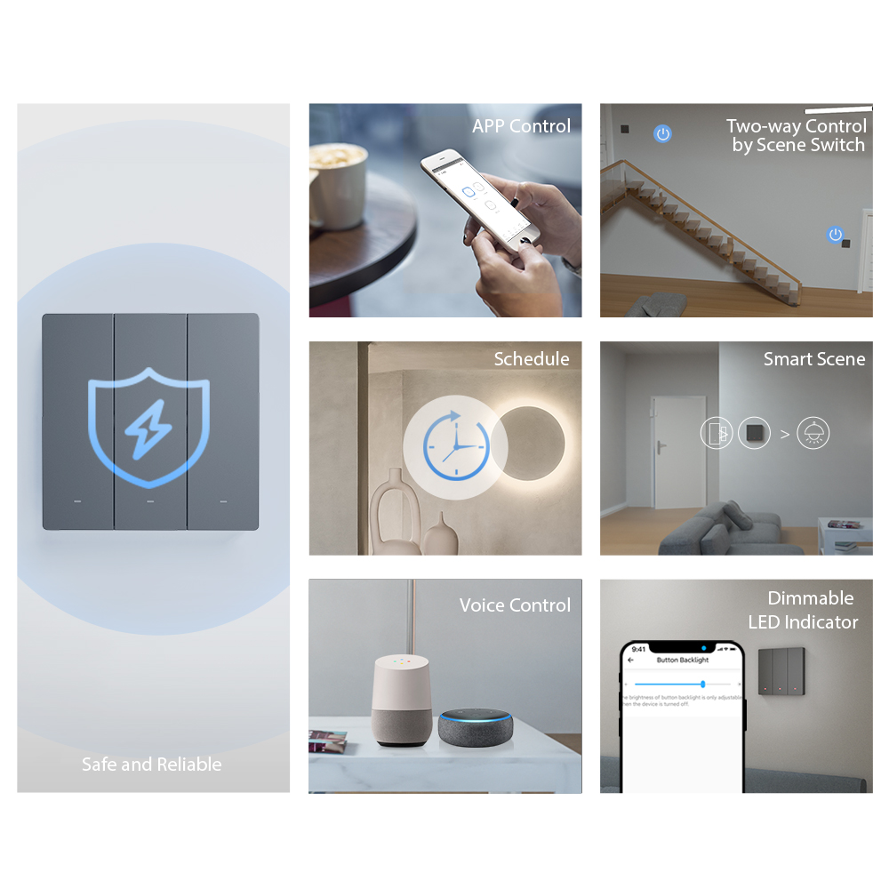Sonoff M5 UK 1C ( 1 Button ) WiFi Smart Wall Mechanical Switch