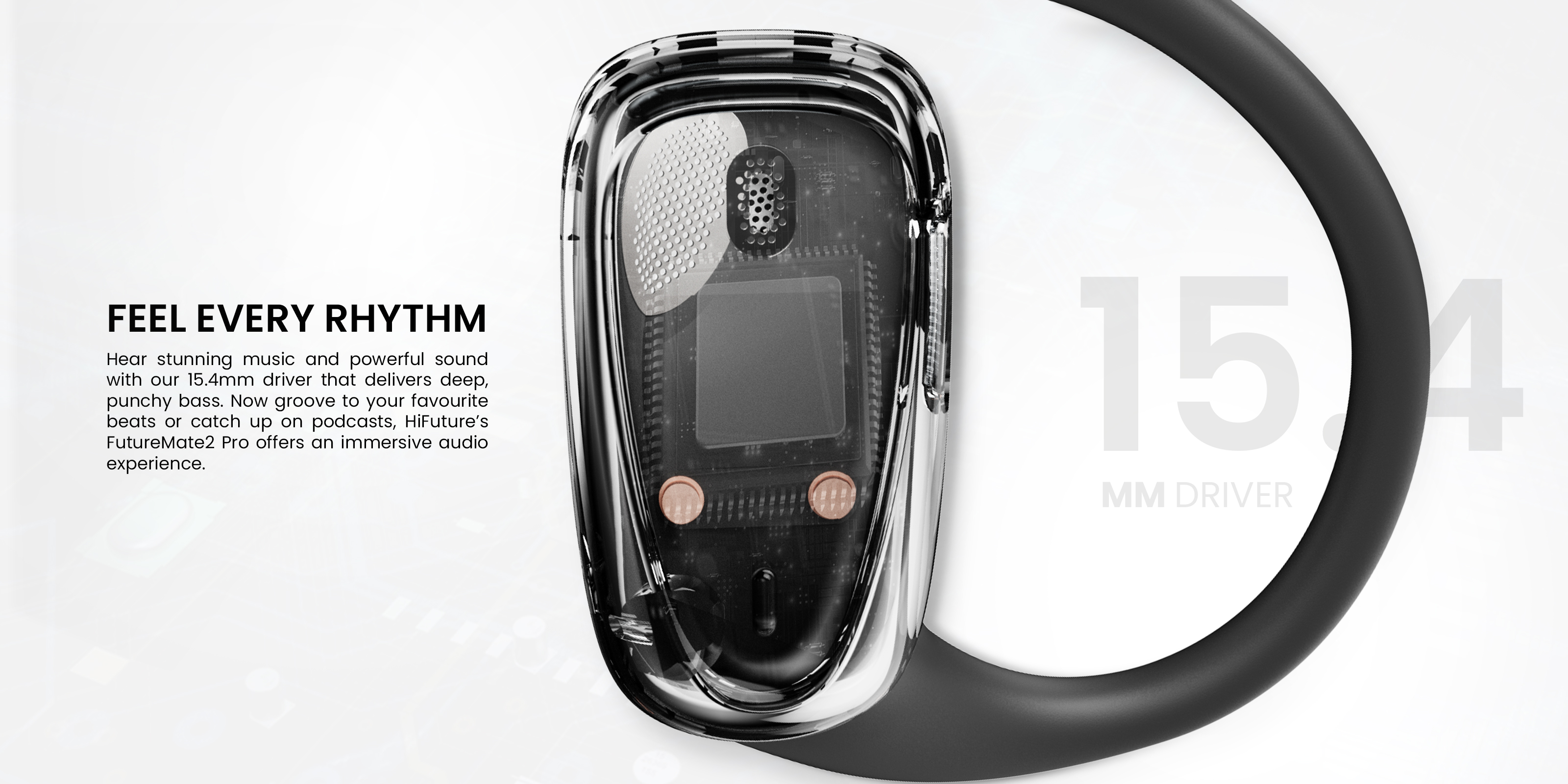 HiFuture Headphones Open Ear FutureMate 2 PRO Black