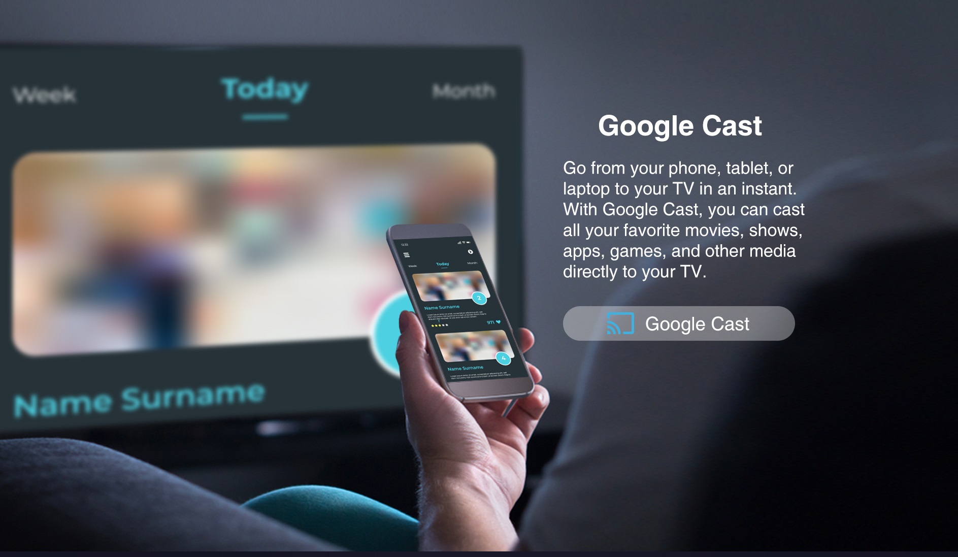 Dahua LTV32-SG100 32'' HD Google TV with HDR10, Dolby Digital Plus & Voice Control Remote