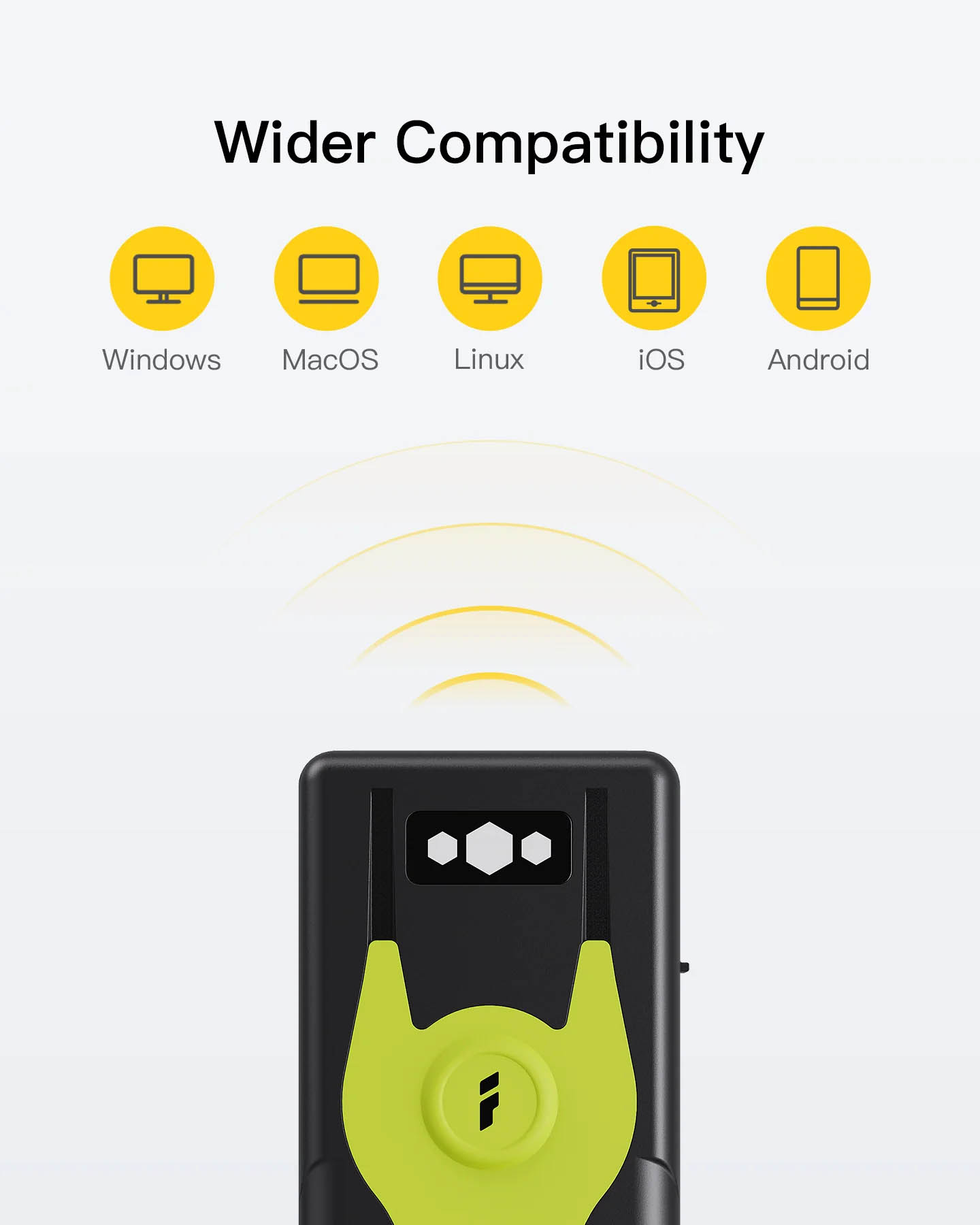 Inatech Barcode Scanner CMOS 1D/2D Wireless 2.4GHz/Bluetooth USB-A 1200mAh Portable BCST-42 Green