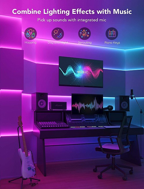 Govee RGBIC Basic Wi-Fi + Bluetooth LED Strip 10m
