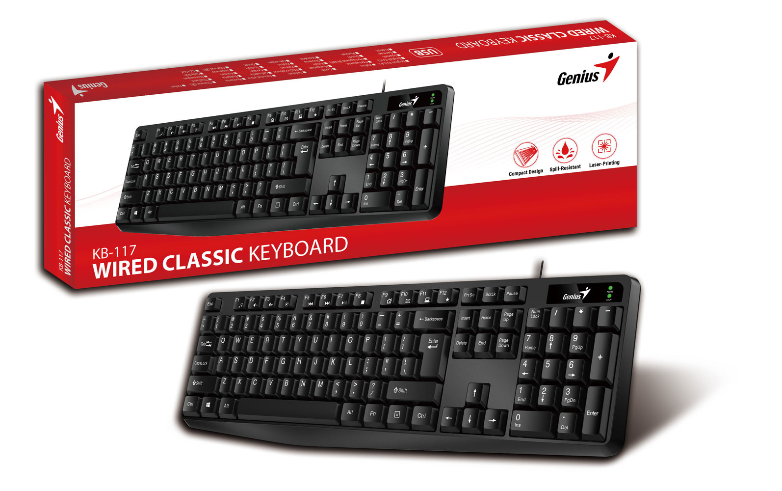 Genius KB-117 Wired Keyboard (English)