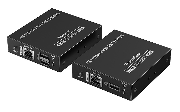 Lenkeng KVM HDMI Extender over Ethernet 4K60Hz 70m Loop POC LKV565KVM-P