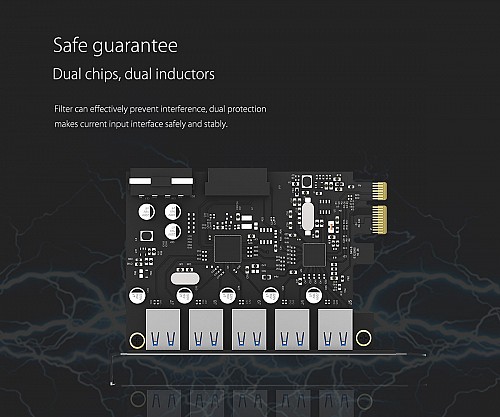 Orico PCI Express Card 5Port USB3.0 PVU3-5O2I-V1