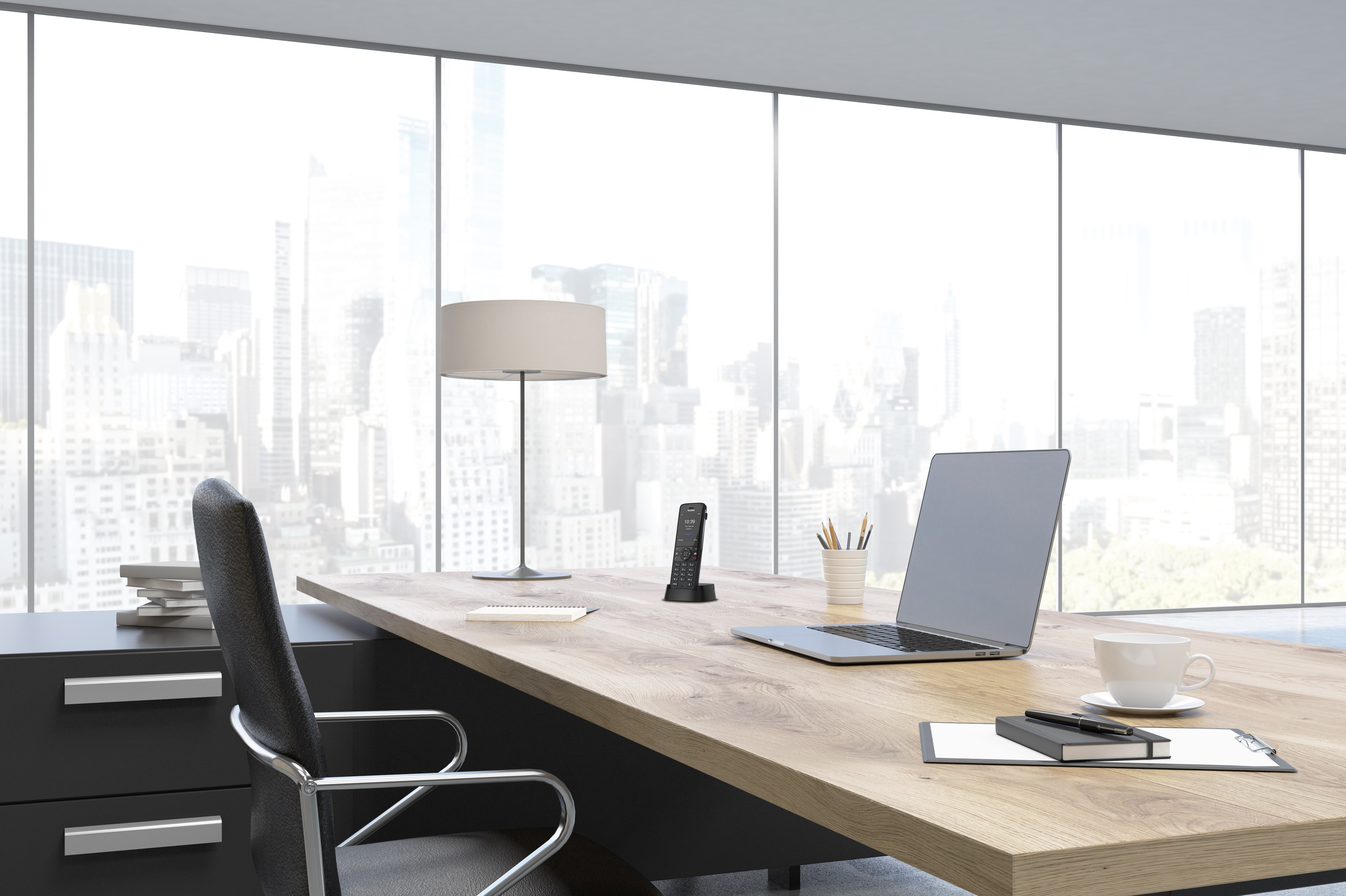 Yealink IP Phone Cordless DECT Base & W78H Handset with Bluetooth & Elegant Design W78P