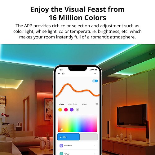 Sonoff Smart LED Light Strip RGB Indoor IP54 Wi-Fi/BT L3-5M