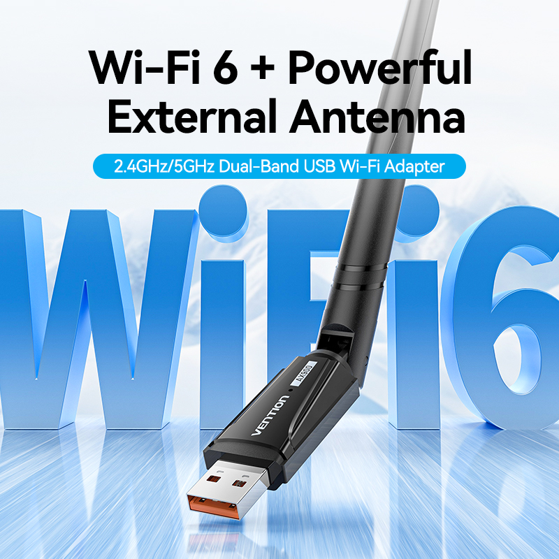 Vention NETWORK USB WiFi Antenna AX900 Dual Band High Gain KDWB0
