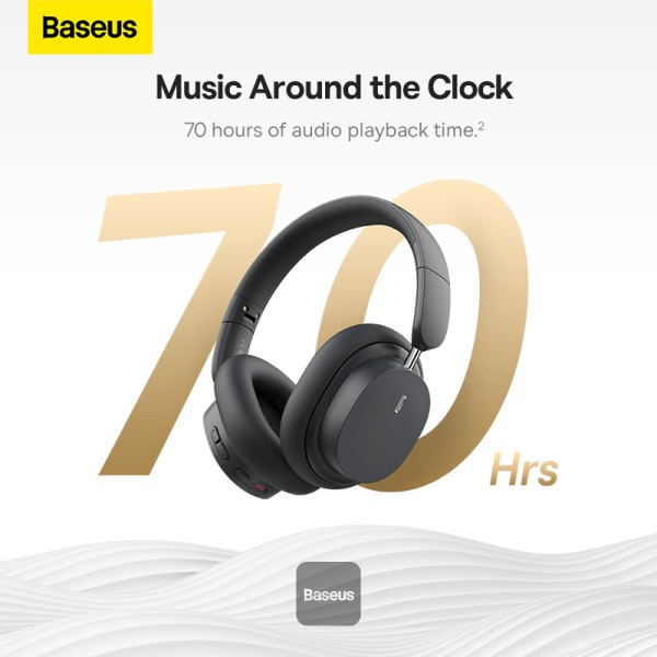 Baseus Wireless Headphones Bowie D05  Grey