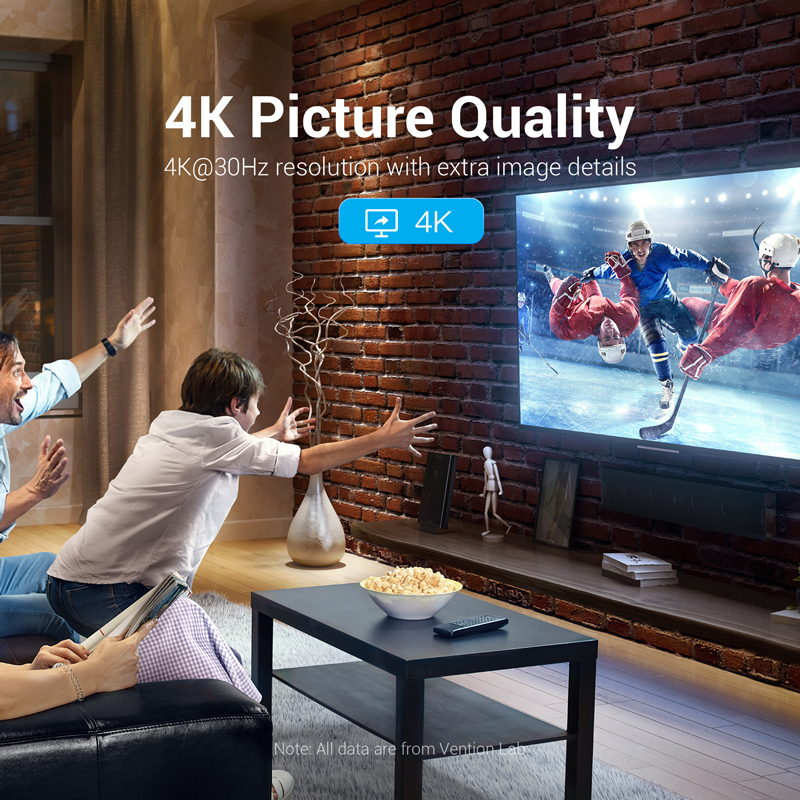 Vention DisplayPort Cable to HDMI 4K30Hz 2.0m HAGBH