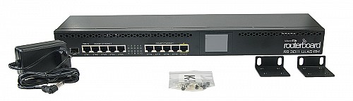 MikroTik 3011 10-Port Gigabit Router with 1 x SFP LCD R/M RB3011UiAS-RM