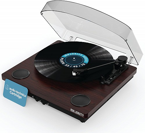 Majority Turntable MOTO Audio Technica Cartridge Digital Record, Cut & BT
