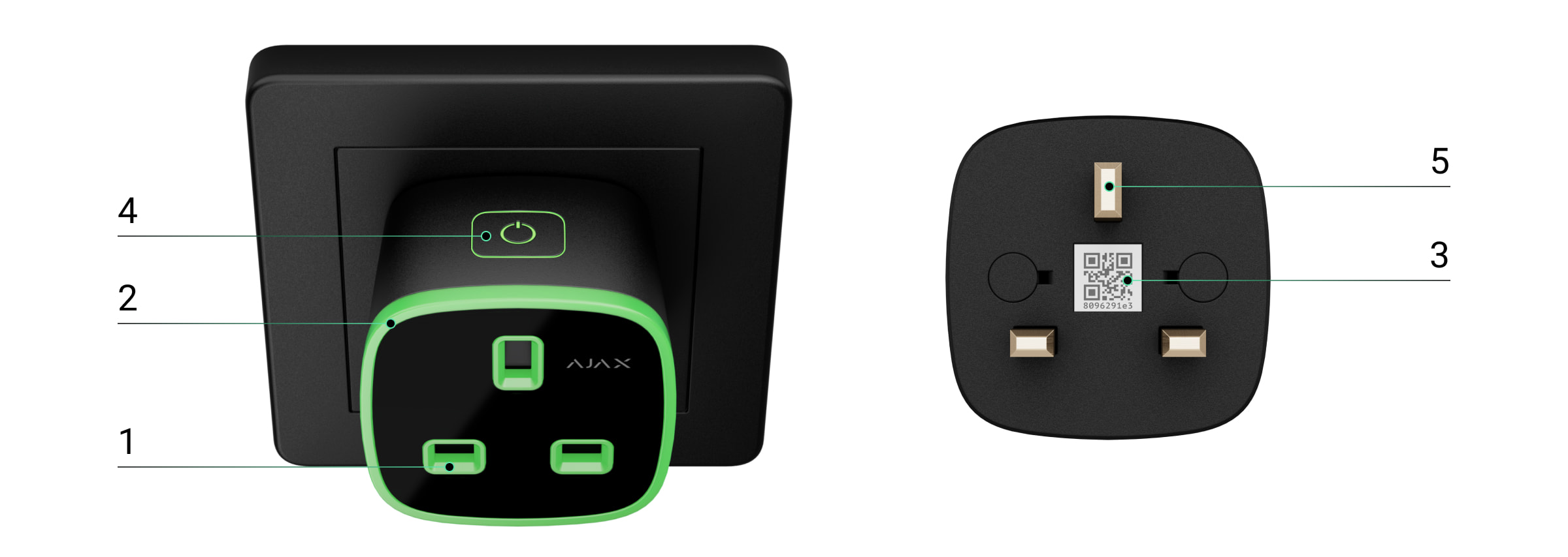 Ajax Smart Plug UK type