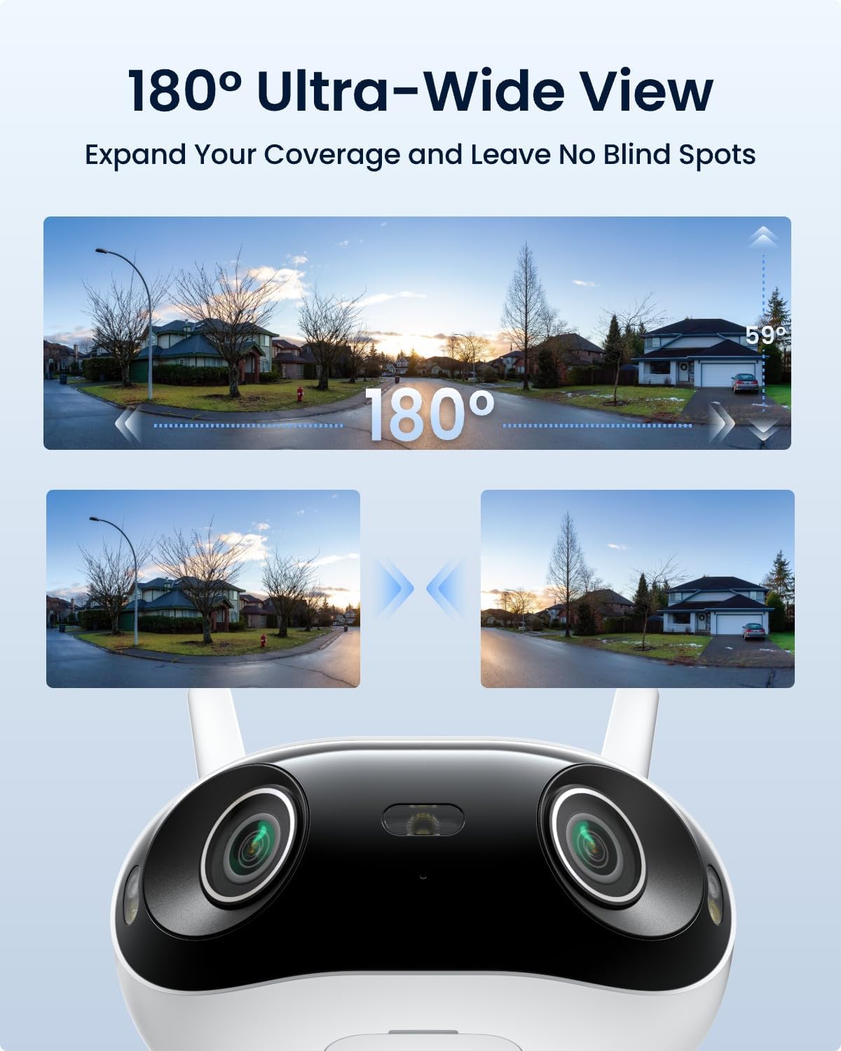 Reolink WIFI Outdoor Camera Panoramic Ultra-Wide View 4K Elite