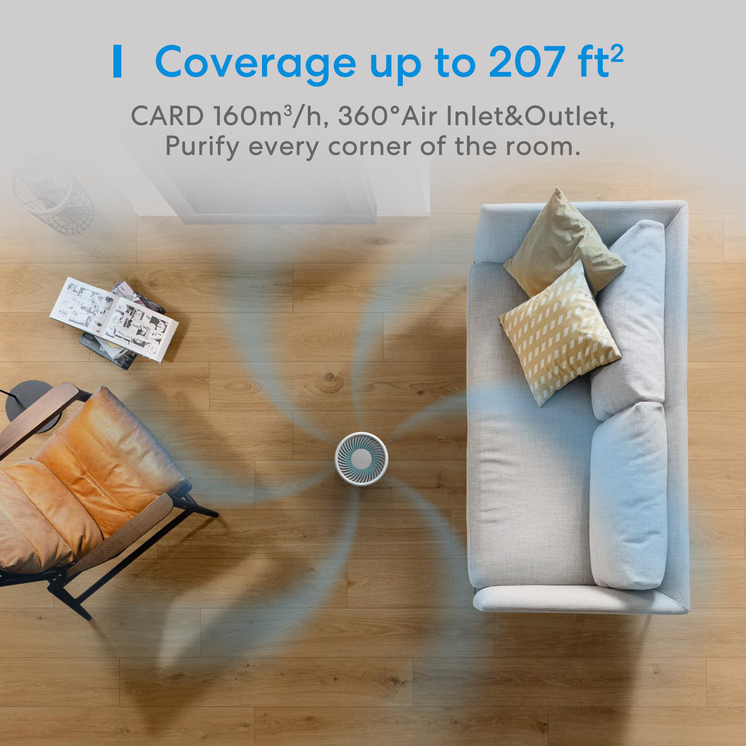 Meross  Homekit Smart Wi-Fi HEPA 13 Air Purifier MAP100HK-UK