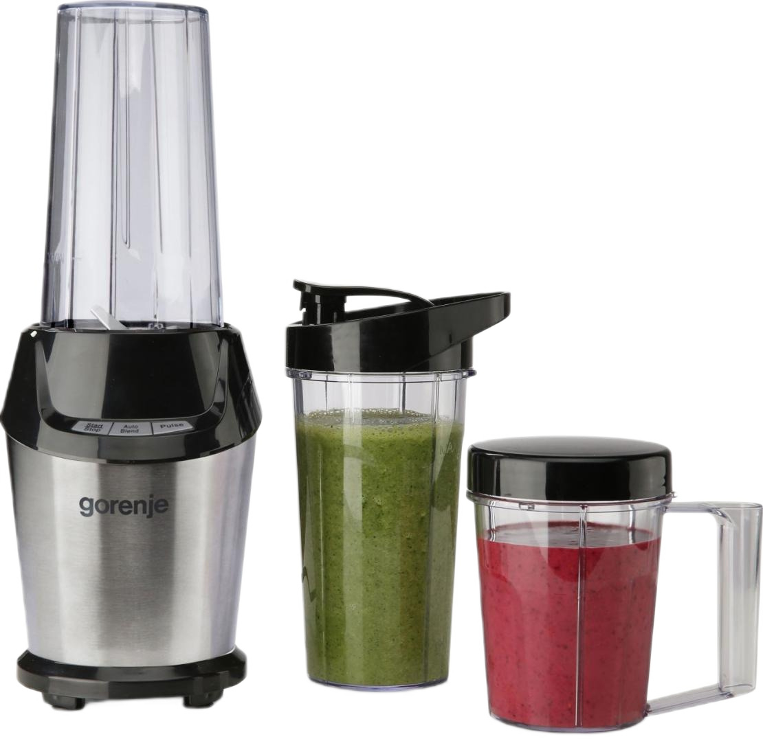 Gorenje Kitchen Blender 1000W 0.75L Tritan Jug 20000 RPM 2 Speed BN1000BK Black/Silver