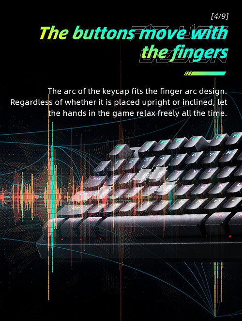 Thunderobot KG3089R Gaming Mechanical Keyboard Red Switch