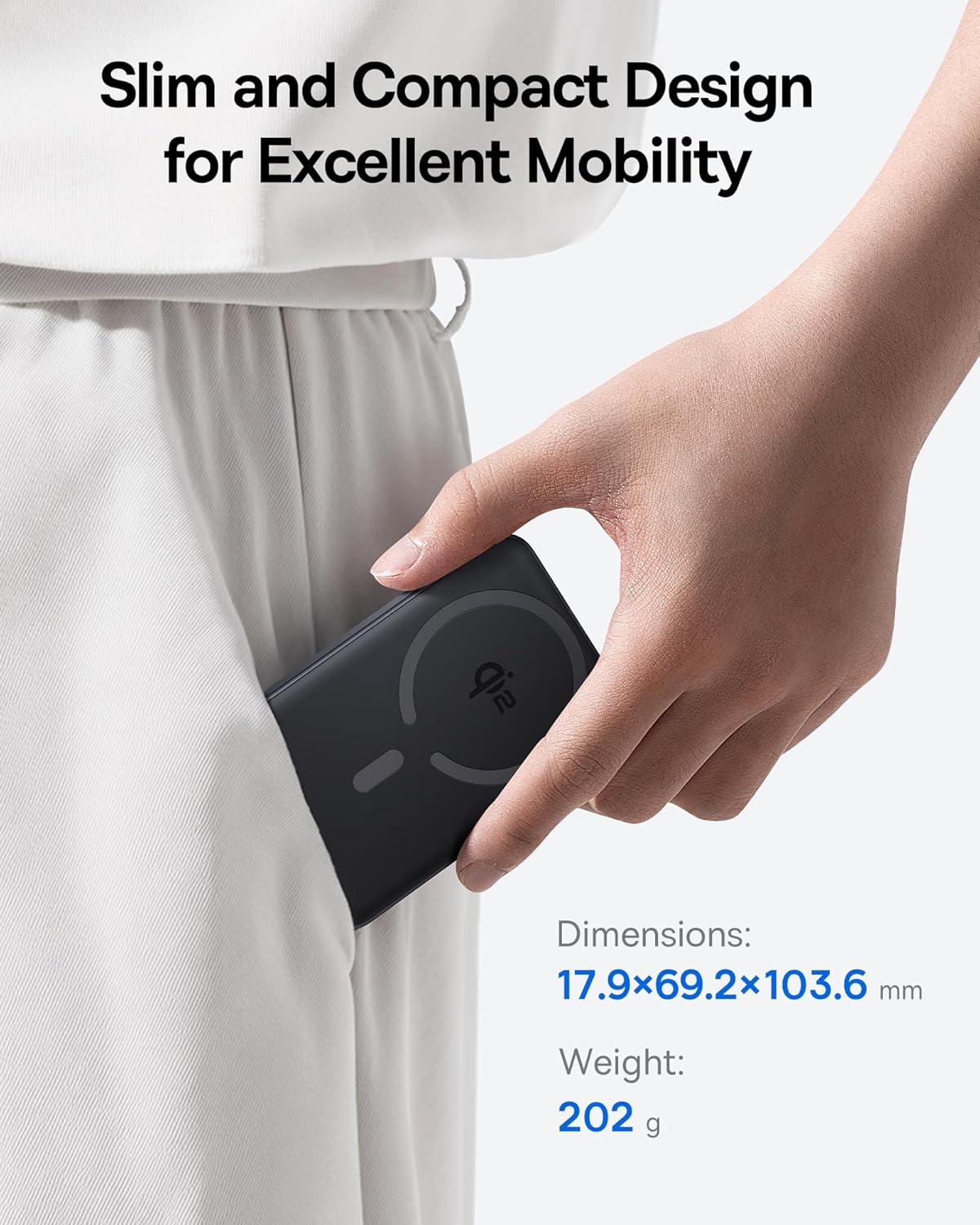 Baseus Powerbank Wireless 22.5W 10000mAh Qi2 EnerFill FM12 Black