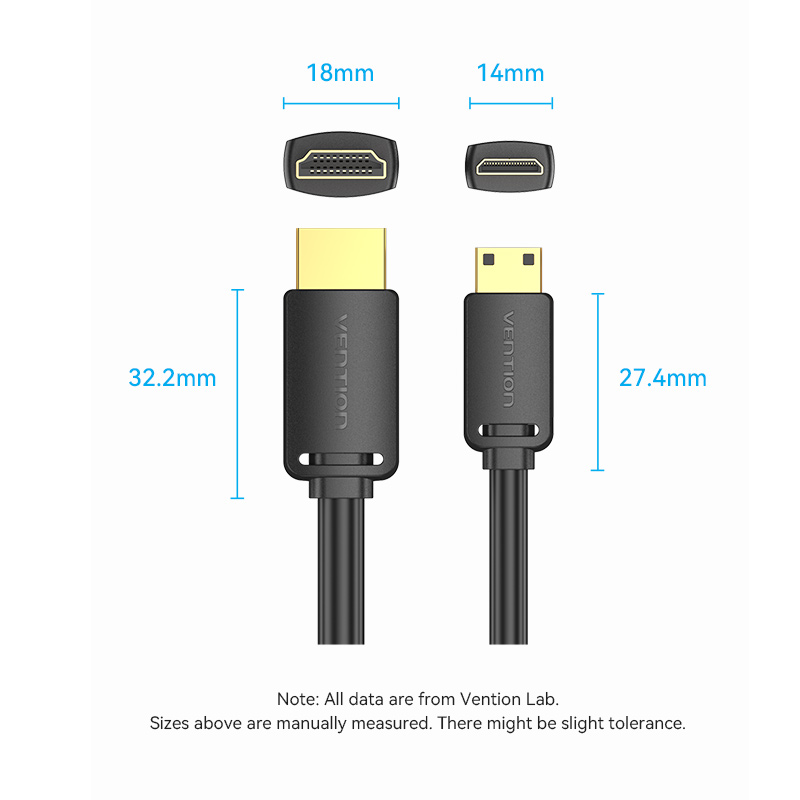 Vention HDMI to HDMI Mini Cable 1.0m AGHBF