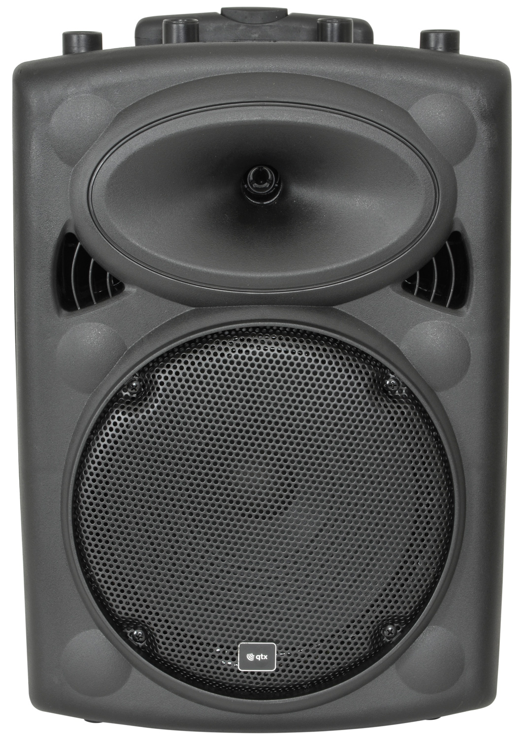 QTX QR10PA 10'' Professional Portable Karaoke & PA Speaker with 1x Wireless Microphone, Bluetooth USB & FM 178.839UK