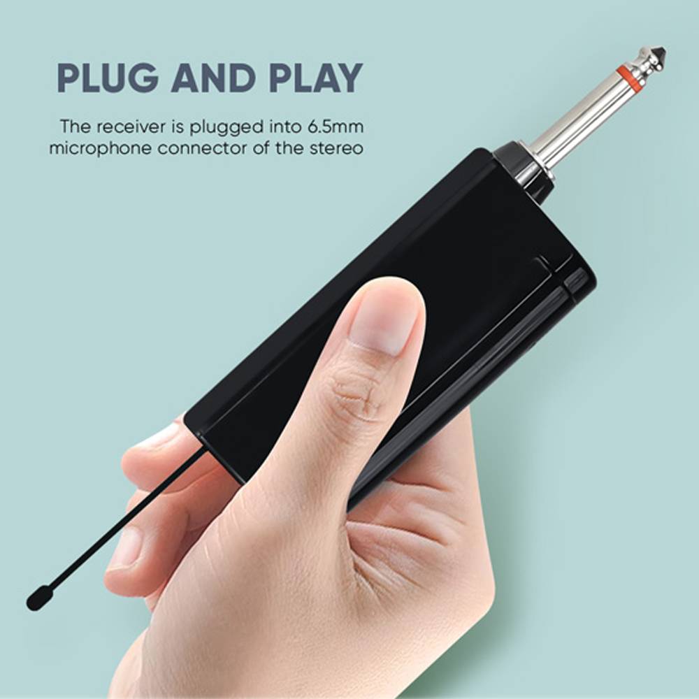 SonicGear WM3000UL Obsidian 1x Handset Wireless UHF Microphone with Rechargeable Receiver