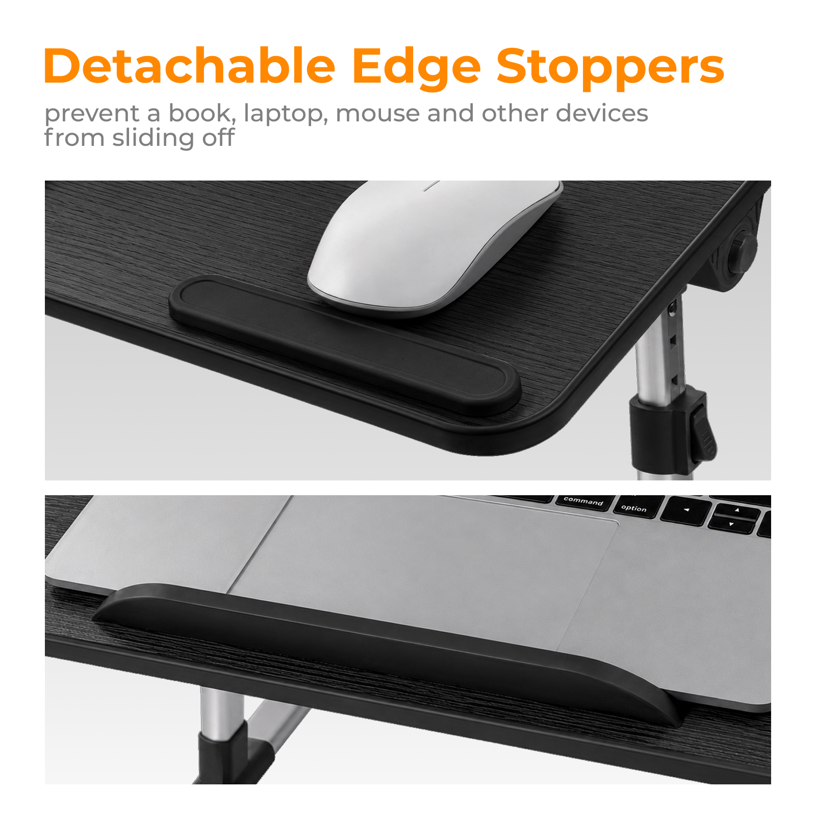 Lumivida Computer Tray Desk Multi-Purpose Foldable Ergonomic 60x34cm LPD01-7 Black