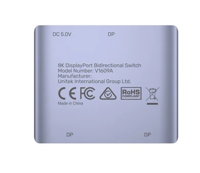 Unitek VC DisplayPort Splitter/Switch 8K 1-2 V1609A