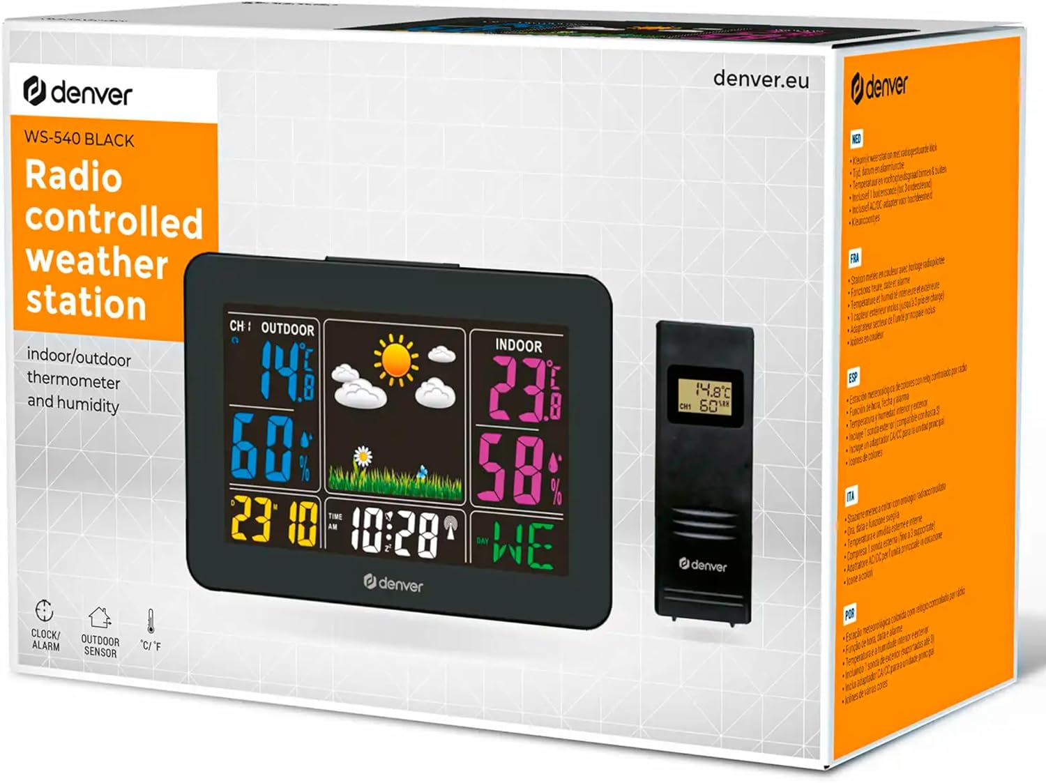 Denver Home Weather Station with Outdoor Sensor WS-540B