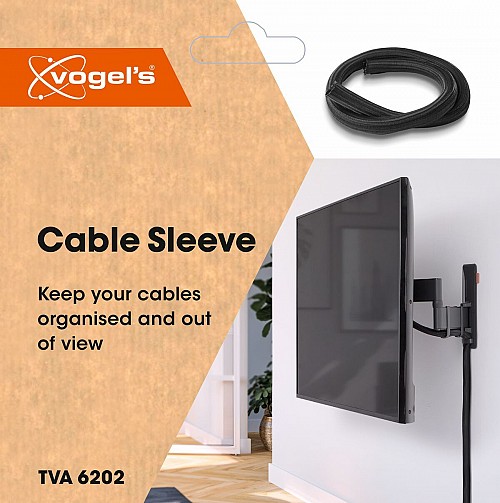 Vogels TVA6202 4 Cables Sleeve 100cm Black