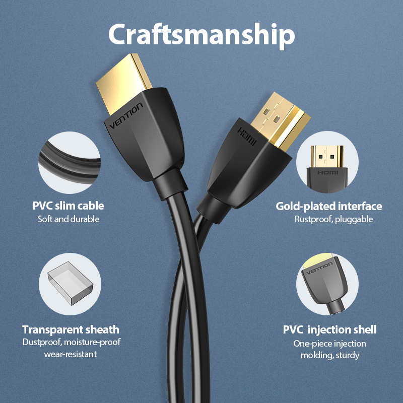 Vention HDMI Cable Ultra Thin 1.0m AAIBF
