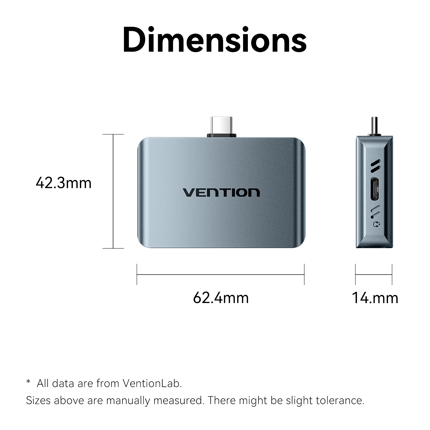 Vention MA Portable Plug & Play Cable-Free NVME Enclosure KPXH0