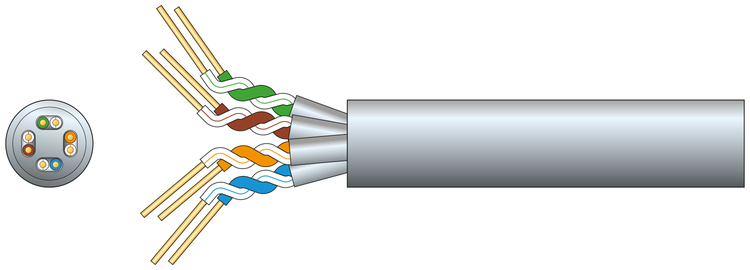 Mercury CAT6A FTP Indoor Network Cable OFC 305m Grey 808.032UK