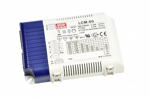 Meanwell LCM-60 Multi-Stage LED Driver 60W