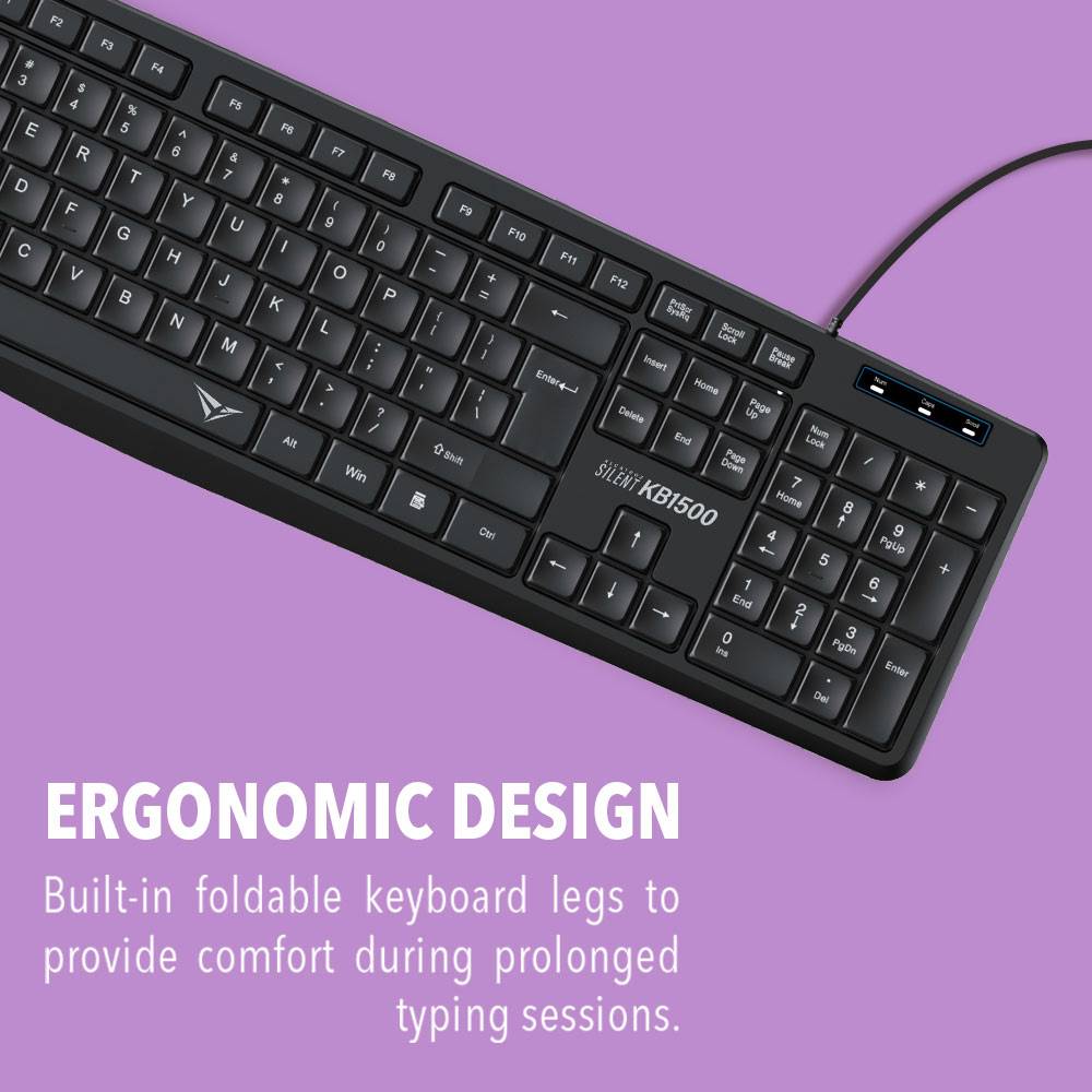 Alcatroz KB1500 Silent Wired Keyboard