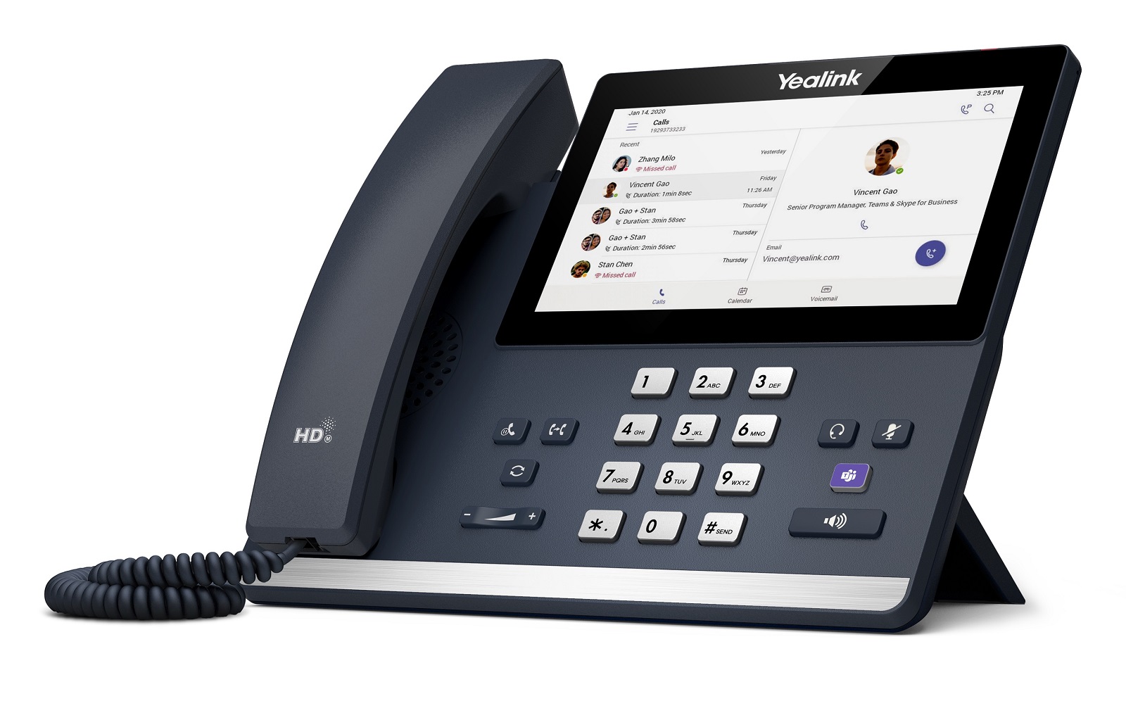Yealink MS Teams Phone with 7.0'' Touch Screen, USB, Bluetooth, Wi-Fi & Hybrid Mode MP56 TEAMS