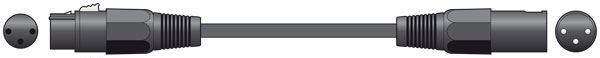 Chord Classic XLR M-F 1.5m Black 190.090UK